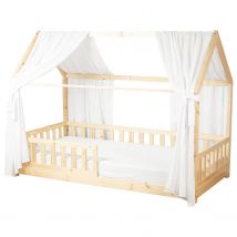Set Double Ciel De Lit Cabane En Gaze De Coton Duo - Sevira Kids