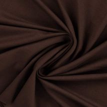 Tissu Jersey Viscose Uni Lia Marron Foncé - Craftine