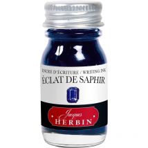 Encre Pour Stylos Plume - Calligraphie - Eclat De Saphir - Herbin - Flacon 10ml - Jacques Herbin