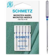 5 Aiguilles Microtex Schmetz 130/705 H-m Taille 90