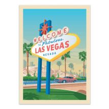 Affiche 50x70 Cm - Las Vegas - Olahoop Travel Posters - Wall Editions
