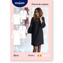Patron Robe / Blouse - Java- Taille 34 À 48 - Majam