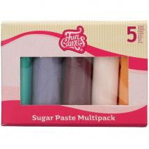 Funcakes Pâte À Sucre Multipack Palette Boho Chic - 5x100g - CakeSupplies
