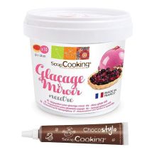 Préparation Glaçage Miroir Neutre 220 G + 1 Stylo Chocolat - Scrapcooking