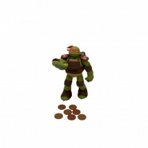 Tortue Ninja - Michelangelo Lance Pizza 15cm