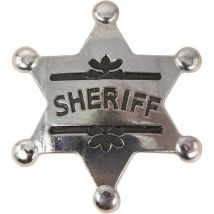 Étoile De Shérif - Métal - Argenté - Déguisement - Accessoire - P'Tit Clown - Petit Joueur