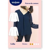 Patron Blouse - Lelia- Taille 34 À 48 - Majam