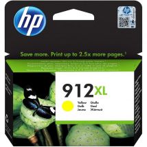 Cartouche Jet D'Encre N°912xl Jaune Hp Grande Capacité Hp