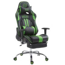 Chaise De Bureau Racing Limit Avec Repose-pieds Noir/vert - Ovegna