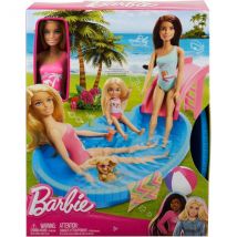 Coffret Poupee Barbie Blonde Et Sa Piscine De Reve - Mattel - Hrj74 - Accessoire - Barbie