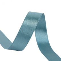Bobine 40m Ruban Satin Double Face Fabriqué En France Bleu Lavande - MyMercerie