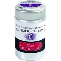 6 Cartouches D'Encre - Poussière De Lune - Pour Stylos Plume Et Roller - Herbin - Jacques Herbin