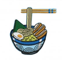 Ecusson Brodé Ramen : Un Patch Gourmand Et Original, Motif Thermocollant Made In France - Saperlipopette by Léna