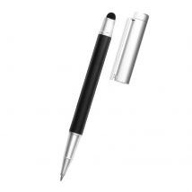 Stylet Smartphone Et Tablette Tactile 2en1 Stylo À Bille 4smarts Argent Et Noir - 4smarts