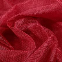 Tissu Tulle Rigide Uni Bordeaux - Au Mètre - Craftine