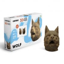 Cartonic Sculpture-puzzle 3d Carton - Loup