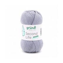 Fil À Tricoter Durable Second Life - 100gr - Grundl - Certifié Oeko-tex Bleu (14) - Gründl