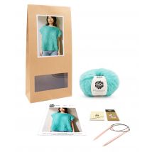 Kit Tricot Pull Bony Vert D Eau 34/36 - Pingouin