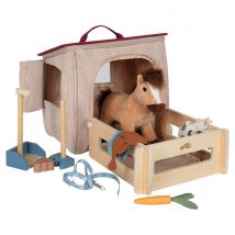 Set De Jeu Cheval Avec Ecurie Et Accessoires Dans Un Sac - Small foot
