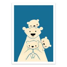Affiche 30 X 40 Cm - Papa Bear - Jay Fleck - Wall Editions