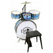 Batterie Electronique Rock Drummer Bleu + Tabouret - Bontempi - 525692 - Bontempi