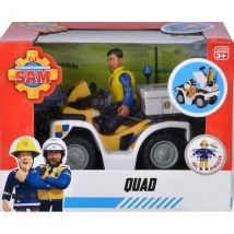 Le Quad De Police De Malcolm - Sam Le Pompier - Simba - Figurine Articulée Et Accessoires - Simba