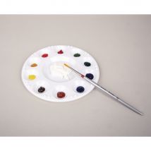 Palette Pour Mélanger Les Couleurs, 10 Compartiments, 17,5 Cm Ø - Rayher