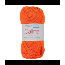 Pelote De Coton Caline - Trimits : Coton Mercerisé 100% Pour Des Créations Douces Et Brillantes - Ppsc 121 Orange