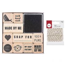 Tampons Pour Savons 100% Authentique + Ficelle Dorée & Blanche 15 M - Youdoit