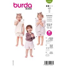 Patron Burda 9190 - Chemisier Et Pantalon Taille N°1 Mois-36 Mois