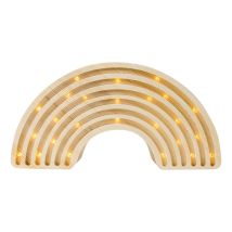 Lampe Veilleuse Arc-en-ciel Bois Naturel - Little Lights