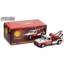 Voiture Miniature De Collection - Greenlight Collectibles 1/18 - Chevrolet C-30 Dually Wrecker - 1972 - Red / White - 13654 - Greenlight