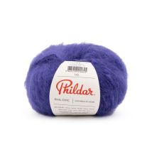 Pelote De Laine Et Mohair Phil Chic - 25gr - Phildar Lotus Bleu