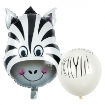 Kit 6 Ballons Savane - Zébre - Annikids