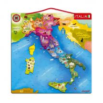 Puzzle Carte D'Italie Magnétique - Janod