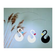 Mobile En Carton Flensted – Fantaisie De Cygnes Élégants - Flensted Mobiles
