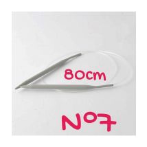 Aiguilles À Tricoter Circulaires Aluminium 2mm À 10mm X 80 Cm - Rico Design Taille N°7
