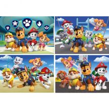 Coffret De 4 Puzzles Enfant Pat Patrouillle Chien En Mission 2 X 20 Pieces Et 2 X 60 Pieces - Clementoni - 24801 - Pat Patrouille