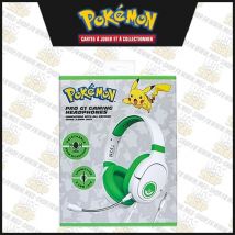 Pokémon - Casque Gaming Pokéball Blanc/vert Pro G1 - Otl Technologies