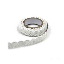 Washi Masking Tape Ruban Adhésif Décoration Crochet Dentelle Scrapbooking Blanc - No Name