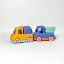 Coffret Jouet - Camions Benne Et Poubelle En Plastique Recyclé & Made In France - Le jouet simple