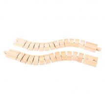 Rails - Crazy Track Rails Flexible En Bois - Bigjigs Toys