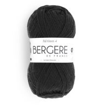 Pelote Merinos 4 - Bergère De France Noir - Bergere de France
