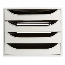 Module De Classement Ecobox Office 4 Tiroirs - Gris - Exacompta