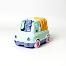 Camion Poubelle Multicolore - En Plastique Recyclé & Made In France - Turquoise - LE JOUET SIMPLE