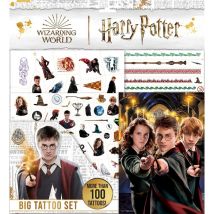 Maxi Set De 100 Tatouages Harry Potter - Cadeaux-et-anniversaire.com