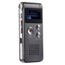 Dictaphone Professionnel Usb 8gb Avec Enregistreur Vocal, Lecteur Mp3 Wav Et Fonction Var Rom 16 Go Gris Yonis - Yonis