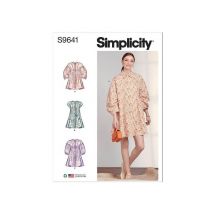 Patron Simplicity 9641 - Robe Boutonnée Du 34 Au 50 (fr) Taille N°fr 42-50