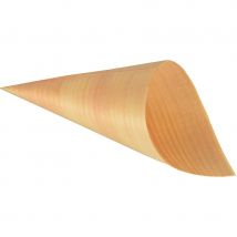50 Cornets (12 Cm) - Feuille De Bois - Annikids