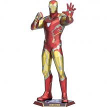 Metalearth: Iconx - Avengers / Iron Man 10,5x9x19cm, Maquette 3d En Métal Avec 3 Feuilles Multicolorées, En Boîte 13,5x22x2cm, 14+ - Metal Earth